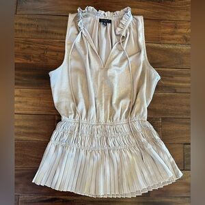 Current Air Gold Sleeveless Blouse Size Small